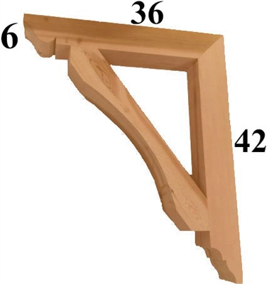 Cedar Wood Bracket, Style - G51