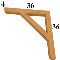 Cedar Wood Bracket, Style - G56