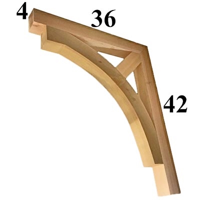 Cedar Wood Bracket, Style - G58