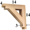 Cedar Wood Bracket, Style - G61