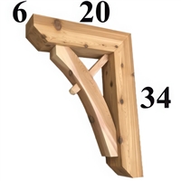 Cedar Wood Bracket, Style - G65