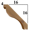 Cedar Wood Brace, Style - BR04