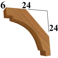 Cedar Wood Brace, Style - BR07