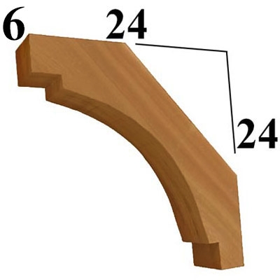 Cedar Wood Brace, Style - BR07