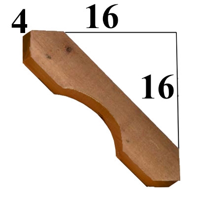 Cedar Wood Brace, Style - BR09