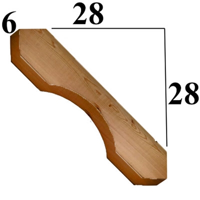 Cedar Wood Brace, Style - BR11