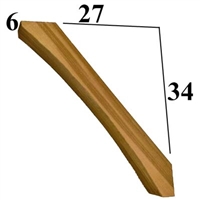 Cedar Wood Brace, Style - BR16