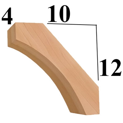 Cedar Wood Brace, Style - BR21