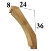 Cedar Wood Brace, Style - BR24