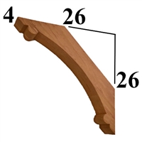 Cedar Wood Brace, Style - BR26