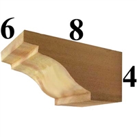 Cedar Wood Corbel, Style - CC04