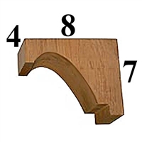 Cedar Wood Corbel, Style - CC13