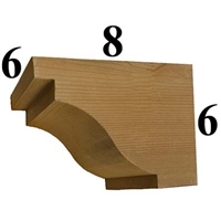 Cedar Wood Corbel, Style - CC24