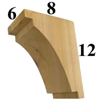 Cedar Wood Corbel, Style - CC27