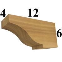 Cedar Wood Corbel, Style - CC28