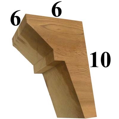 Cedar Wood Corbel, Style - CC34