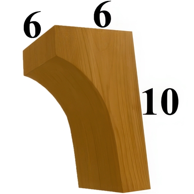 Cedar Wood Corbel, Style - CC40