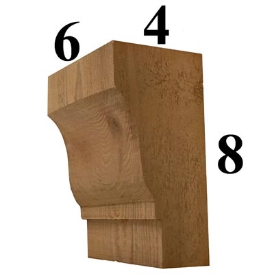 Cedar Wood Corbel, Style - CC47