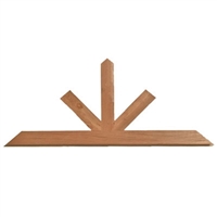 Decorative Cedar Gable 6' Straight Beam, Style - GAB1