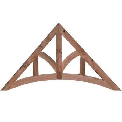 Decorative Cedar Gable 8' Truss Style Beam, Style - GAB7