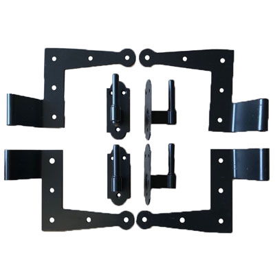 Set of 2 New York Style Hinges With Pintels for Siding 1 1/4" Offset