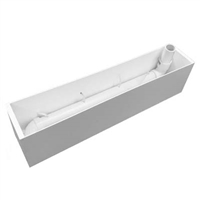 21.5" x 7"H x 6"W Self Watering Light Duty Window Box Insert (PVC Liner)