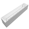 35.5" x 8"H x 7.5"W XL Light Duty Large White Window Box Liner Insert (PVC Liner)