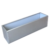 21.5"L x 8"H x 7.25"W Silver Tone Window Box Aluminum Liner