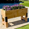 60" x 30" x 18" Farmhouse Self Watering Cedar Raised Planter (PVC Composite)