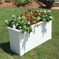 48" Cunningham Decorative White Plastic Planter