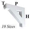 Decorative PVC Bracket, B-Series, Azek, Versatex, Architectural - Style B01