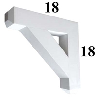 Decorative PVC Bracket, B-Series, Azek, Versatex, Architectural - Style B04