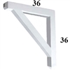 Decorative PVC Bracket, B-Series, Azek, Versatex, Architectural - Style B06