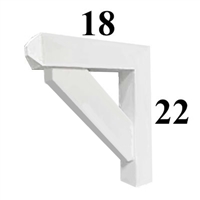 Decorative PVC Bracket, PVC Millworks, Azek, Versatex - Style P02