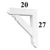 Decorative PVC Bracket, PVC Millworks, Azek, Versatex - Style P06