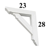 Decorative PVC Bracket, PVC Millworks, Azek, Versatex - Style P09