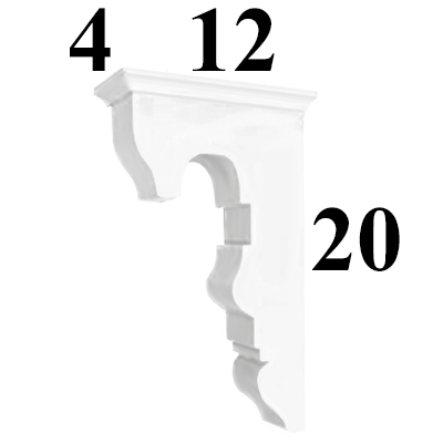 Decorative PVC Corbel, Style - C12