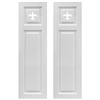 transom top raised panel composite pvc exterior shutter pair white unpainted