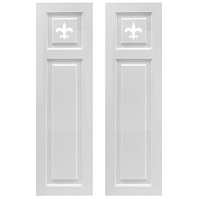 transom top raised panel composite pvc exterior shutter pair white unpainted