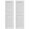 wainscot composite pvc exterior shutter pair white unpainted