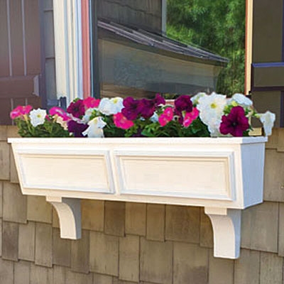 54" Tapered Panel PVC Window Boxes - No Rot