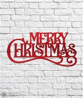 Merry Christmas Vintage Style Metal Sign