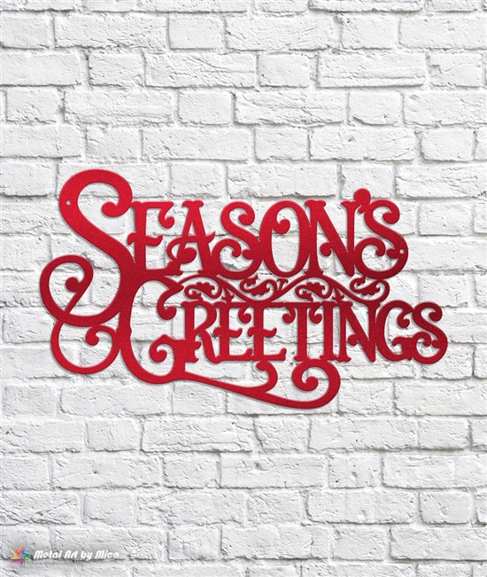 Season's Greetings Vintage Style Metal Sign