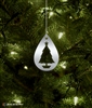 Metal Christmas Tree Silhouette Ornament