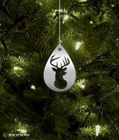 Metal Deer Silhouette Tree Ornament
