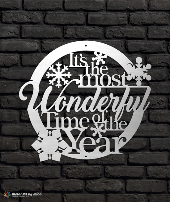 Most Wonderful Time of the Year Metal Sign