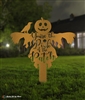 Friendly Scarecrow Metal Yard Ornament