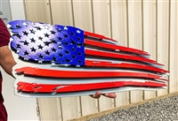 Ripped American Flag 3D