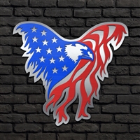 American Flag Eagle 3D