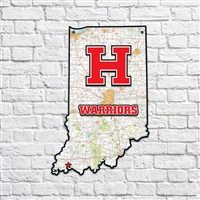 Harrison Warriors Indiana Map